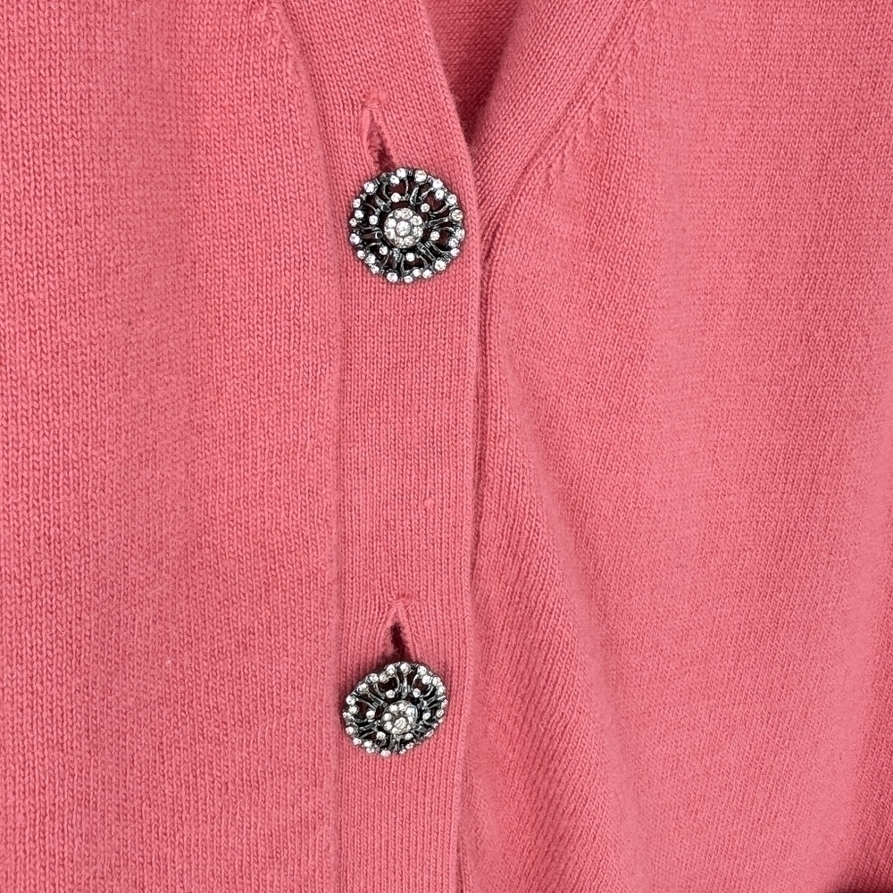 Talbots Cardigan Sweater Lambswool Angora Cashmere Blend Small Petite - Picture 2 of 5